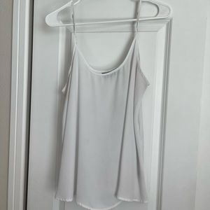 White Spaghetti Strap Tank Top
